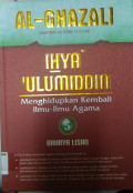 Al Ghazali; Ihya Ulimiddin 5 (Bahaya Lisan)