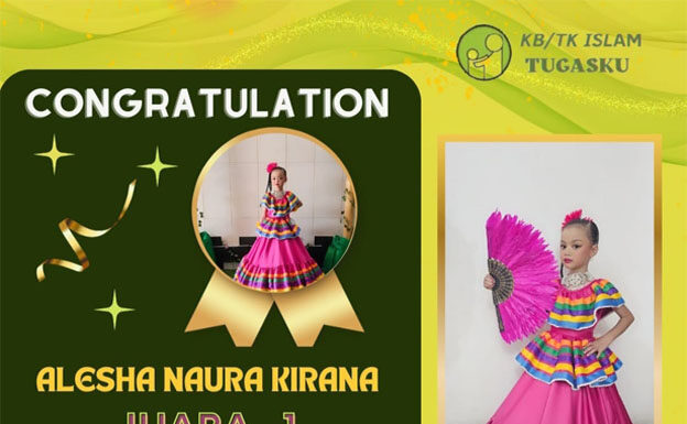 ALESHA NAURA KIRANA JUARA 1 FASHION SHOW