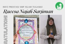 Raeesa Najah Sarjiman JUARA HARAPAN 3 LOMBA KALIGRAFI 2023