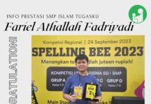 Fariel Athallah Fadriyadi JUARA 2 KOMPETISI REGIONAL SPELLING BEE 2023